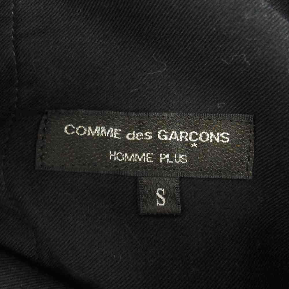 COMME des GARCONS コムデギャルソン HOMME PLUS オムプリュス AD2019 PC-P085 サイドフェイクレザー 切替 イージー パンツ ブラック系 S【中古】