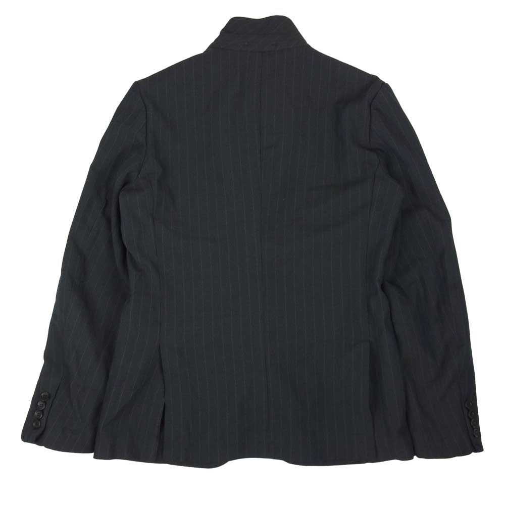 COMME des GARCONS コムデギャルソン HOMME DEUX オムドゥ AD2016 DR-J050 ポリ縮絨 ストライプ テーラード ジャケット グレー系 S【中古】