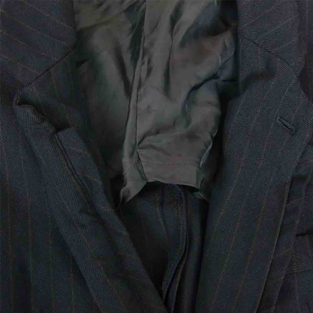 COMME des GARCONS コムデギャルソン HOMME DEUX オムドゥ AD2016 DR-J050 ポリ縮絨 ストライプ テーラード ジャケット グレー系 S【中古】