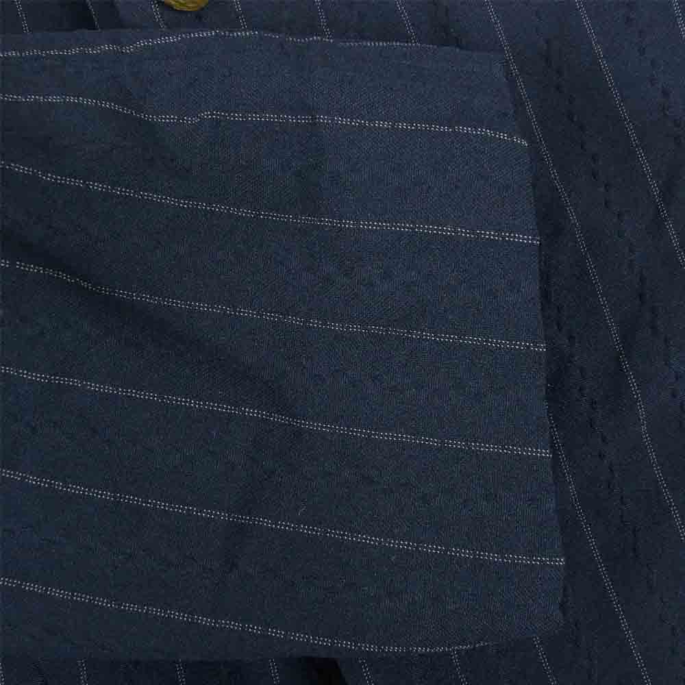 COMME des GARCONS コムデギャルソン HOMME DEUX オムドゥ AD2019 DE-J034 ポリ縮絨 製品染め ドローコード テーラード ジャケット ネイビー系 M【中古】