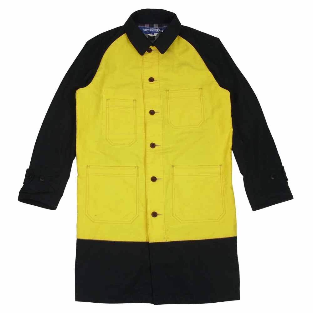 JUNYA WATANABE COMME des GARCONS MAN ジュンヤワタナベコムデギャルソンマン AD2019 WE-C002 綿モールスキン×綿ギャバ ワークコート イエロー系 ブラック系 M【中古】