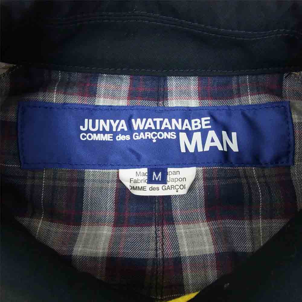 JUNYA WATANABE COMME des GARCONS MAN ジュンヤワタナベコムデギャルソンマン AD2019 WE-C002 綿モールスキン×綿ギャバ ワークコート イエロー系 ブラック系 M【中古】