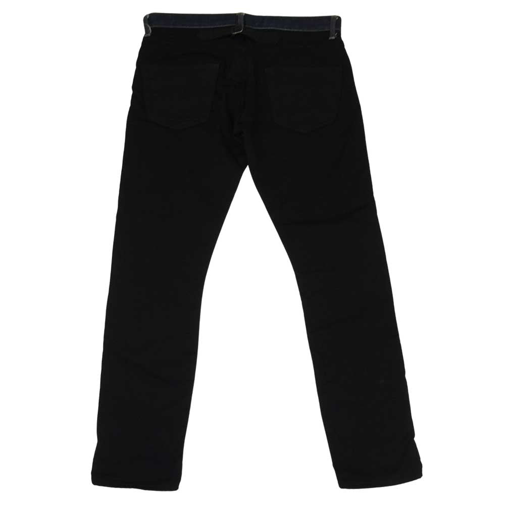 JUNYA WATANABE COMME des GARCONS MAN ジュンヤワタナベコムデギャルソンマン AD2015 WP-P039 綿デニム×ウールドスキン ダメージ加工 切替 パンツ インディゴブルー系 M【中古】