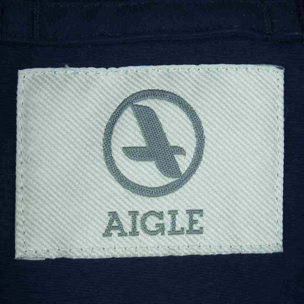 AIGLE エーグル 8604-31405 GORE-TEX ゴアテックス フード付き トレンチコート ネイビー系 S【美品】【中古】