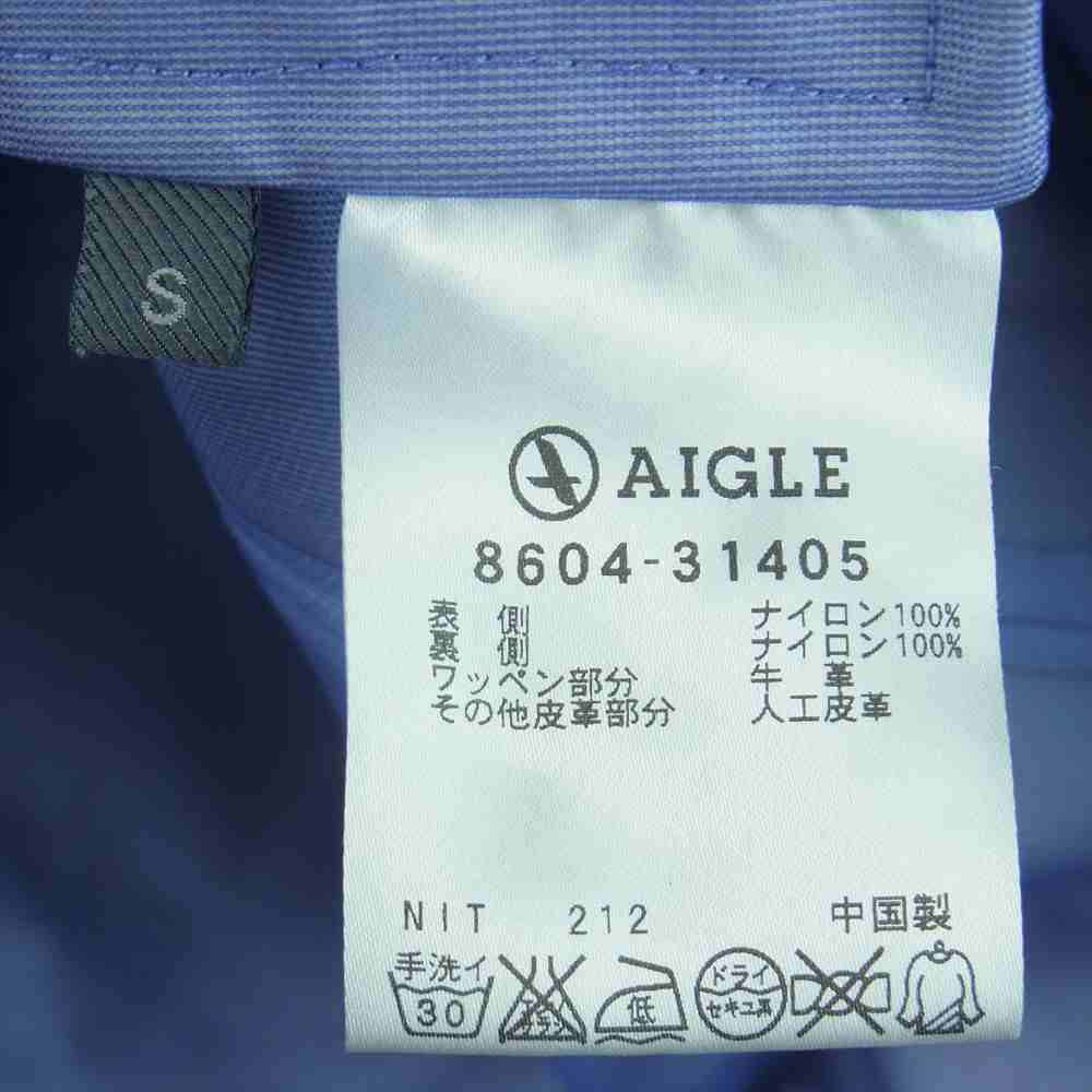 AIGLE エーグル 8604-31405 GORE-TEX ゴアテックス フード付き トレンチコート ネイビー系 S【美品】【中古】