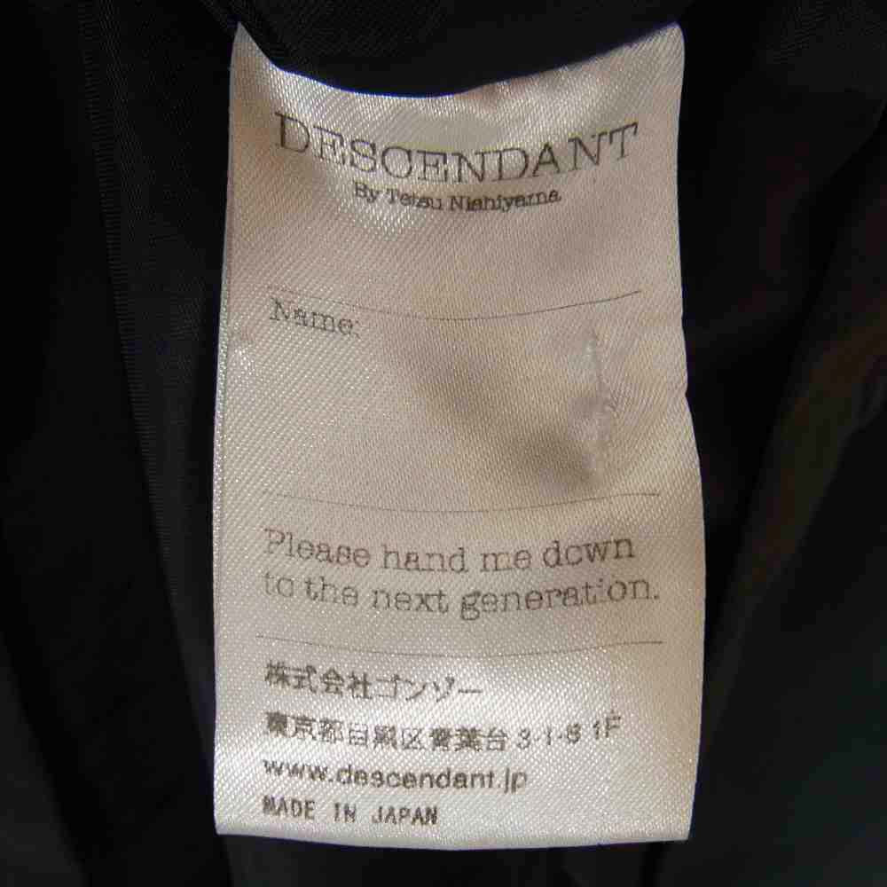 DESCENDANT ディセンダント 15SS COACH JKT コーチ ジャケット ブラック系 1【中古】