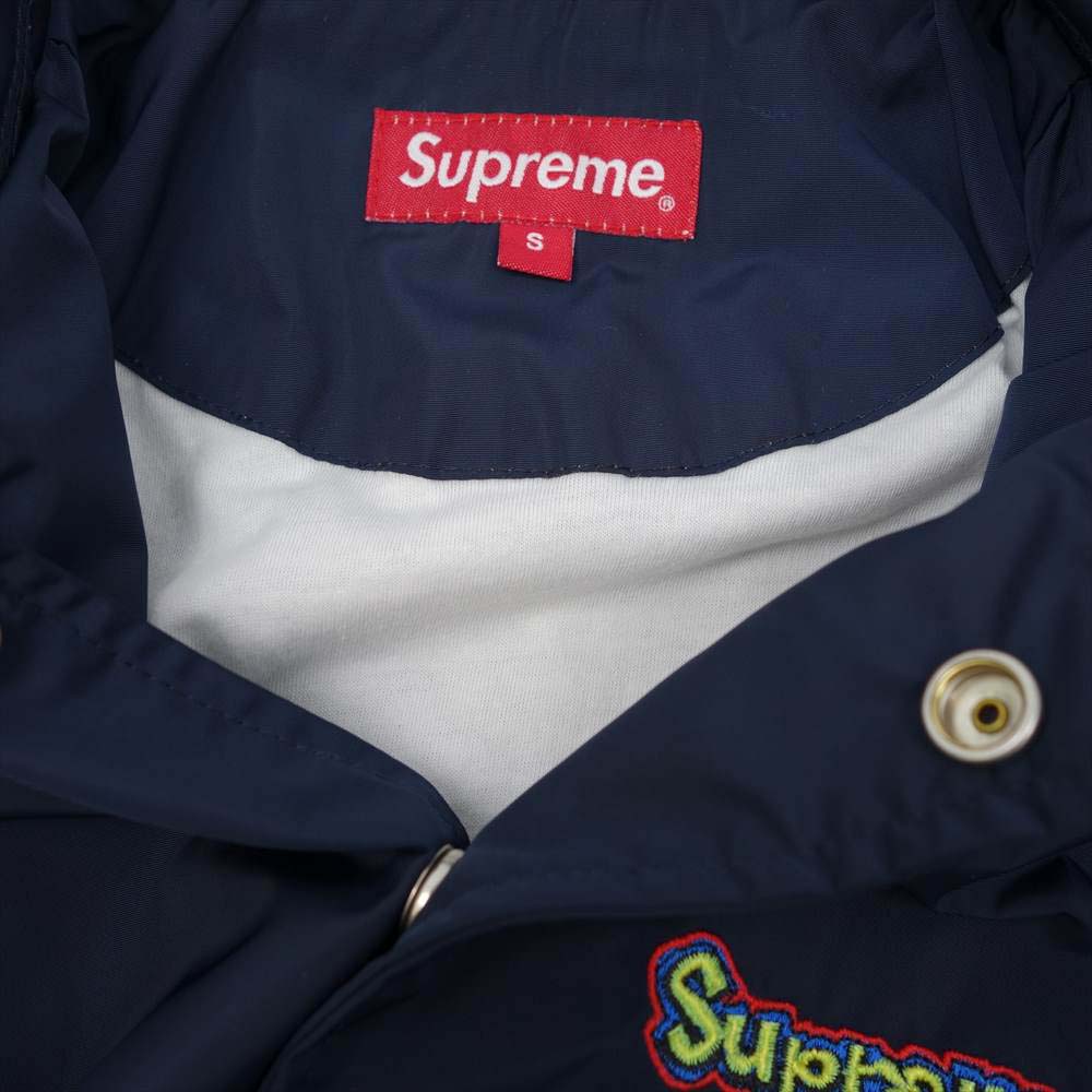 Supreme シュプリーム 18SS Gonz Logo Coaches Jacket 刺繍 コーチジャケット ネイビー系 S【中古】