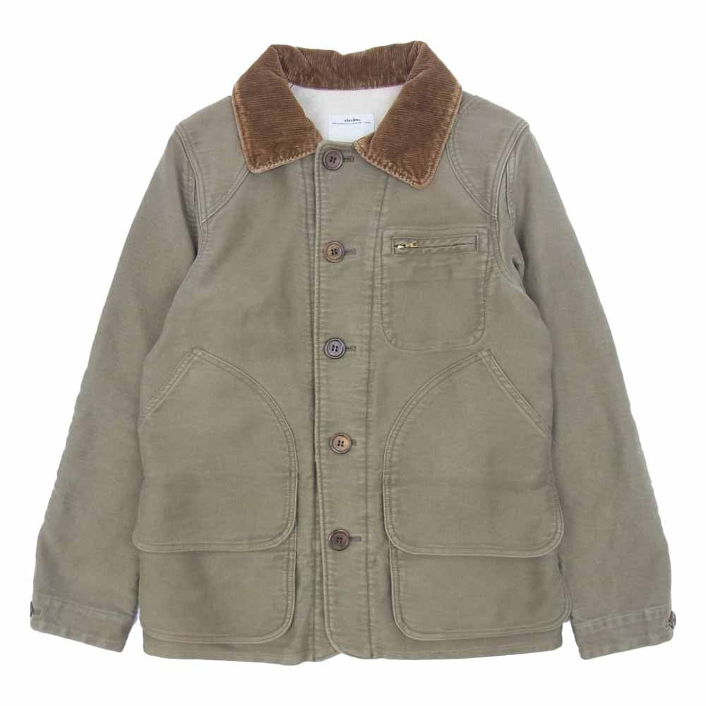 VISVIM ビズビム 13AW 113205013022 MINIE HUNTING JKT DMGD MOLESKIN ハンティング ジャケット ブラウン系 1【中古】