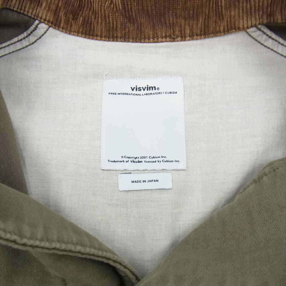 VISVIM ビズビム 13AW 113205013022 MINIE HUNTING JKT DMGD MOLESKIN ハンティング ジャケット ブラウン系 1【中古】