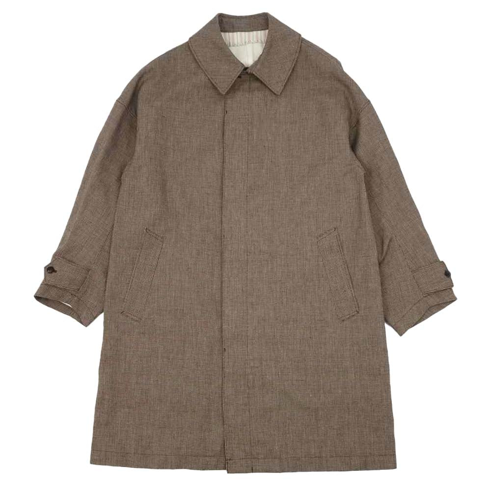 VISVIM ビズビム 20SS 12010513004 VARJAK COAT CHECK W/L チェック ステンカラー コート 1【美品】【中古】