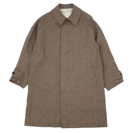 VISVIM ビズビム 20SS 12010513004 VARJAK COAT CHECK W/L チェック ステンカラー コート 1【美品】【中古】