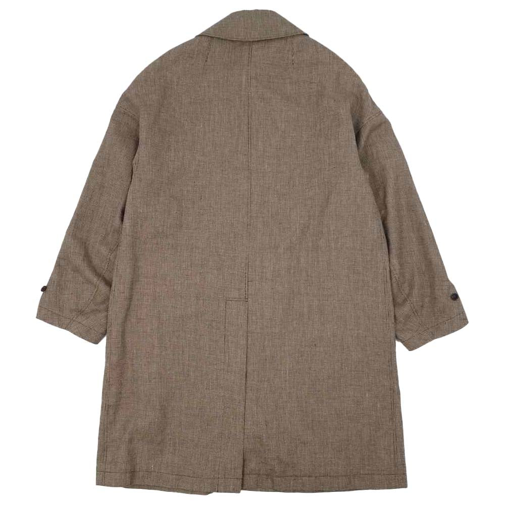 VISVIM ビズビム 20SS 12010513004 VARJAK COAT CHECK W/L チェック ステンカラー コート 1【美品】【中古】