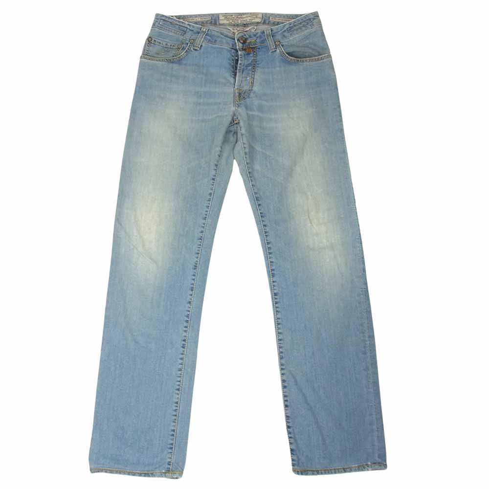 JACOB COHEN ヤコブコーエン PW622 国内正規品 ダメージ加工 ストレッチ デニムパンツ インディゴブルー系 30【中古】