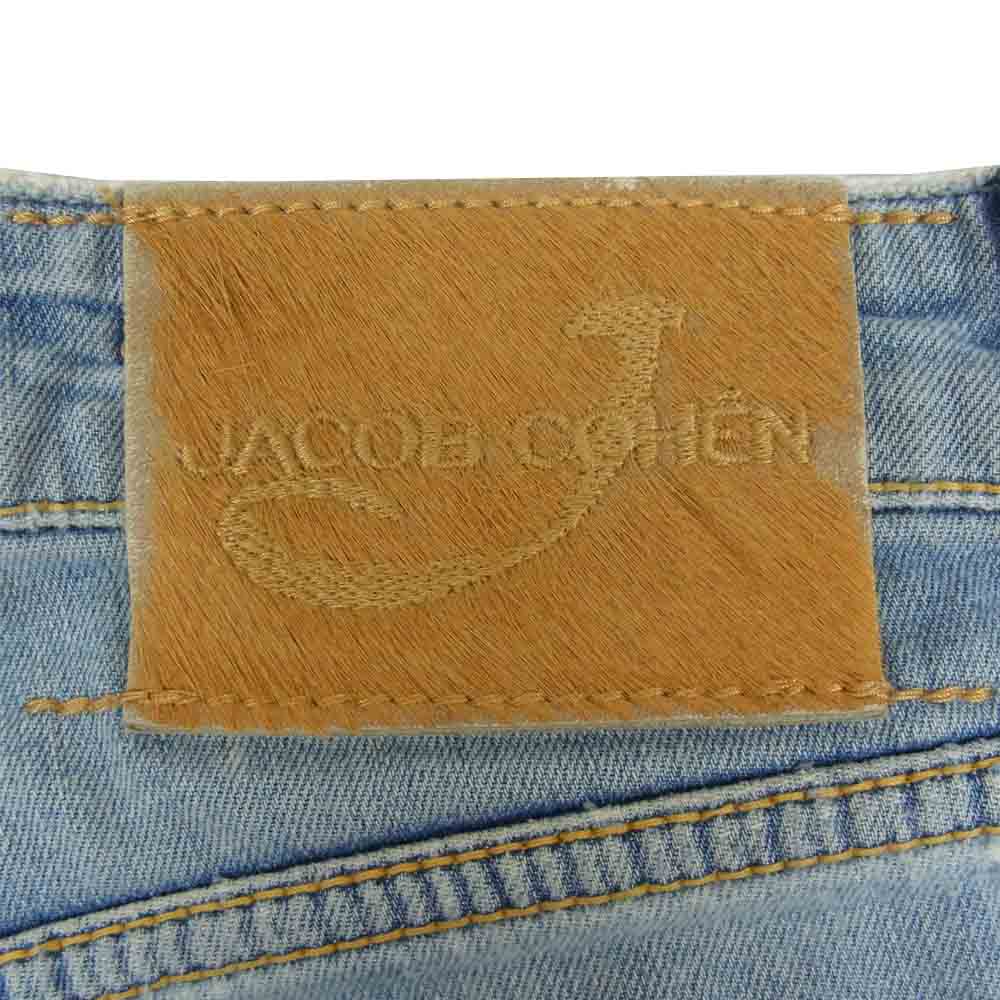 JACOB COHEN ヤコブコーエン PW622 国内正規品 ダメージ加工 ストレッチ デニムパンツ インディゴブルー系 30【中古】