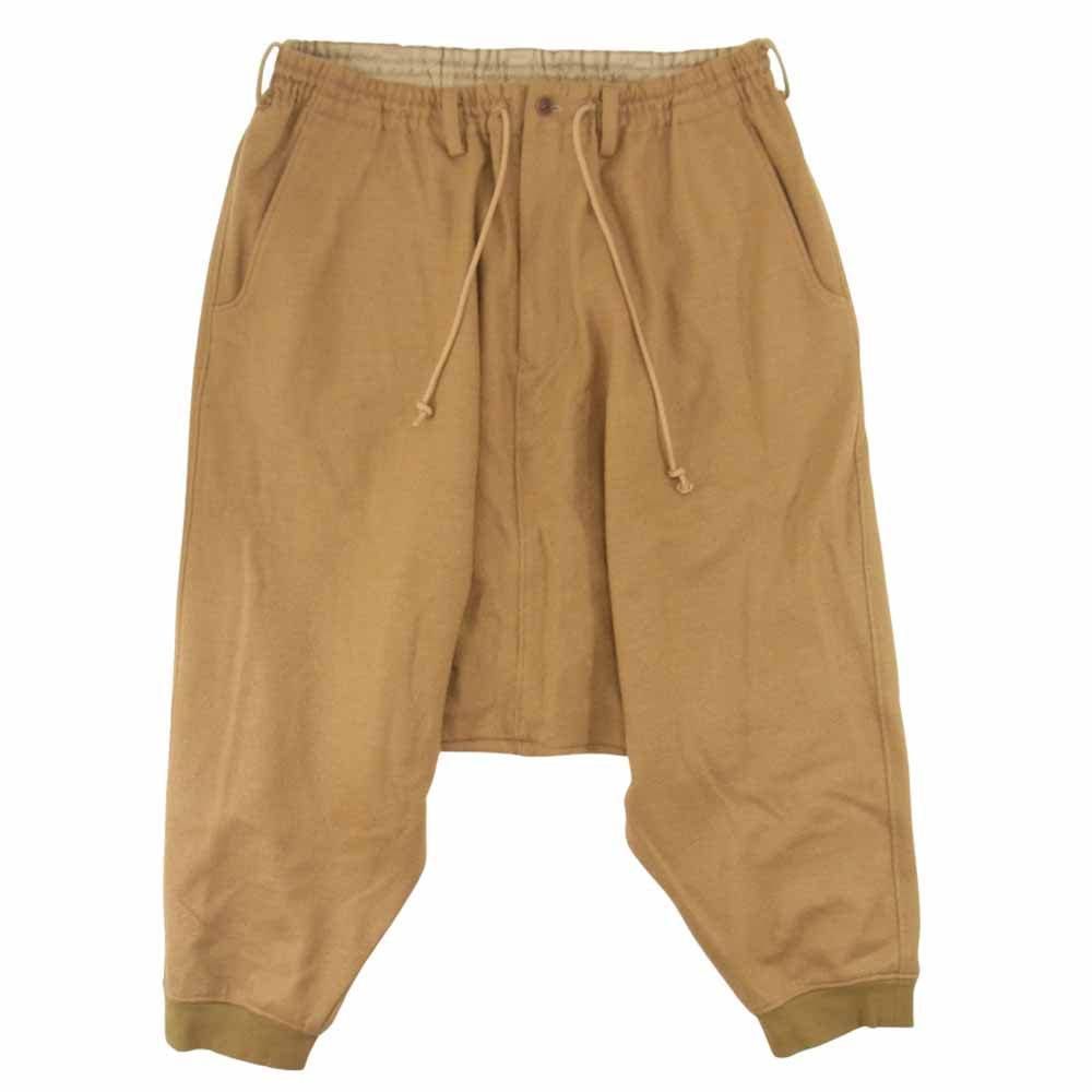 Yohji Yamamoto ヨウジヤマモト S'YTE UJ-P44-102 圧縮ウール 裾リブ サルエル 紐 パンツ ブラウン系 3【中古】