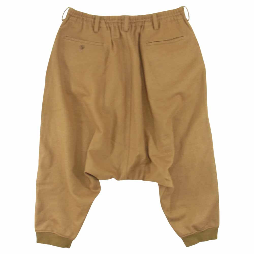 Yohji Yamamoto ヨウジヤマモト S'YTE UJ-P44-102 圧縮ウール 裾リブ サルエル 紐 パンツ ブラウン系 3【中古】