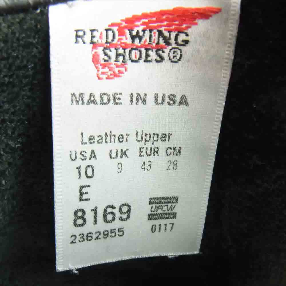 RED WING レッドウィング 8169 PECOS BOOTS ペコス ブーツ ブラック系 28【中古】