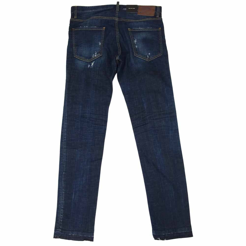 DSQUARED2 ディースクエアード 20AW S71LB0790 Cool Guy Jeans ダメージ加工 クール ガイ ジーンズ パンツ インディゴブルー系 48【極上美品】【中古】
