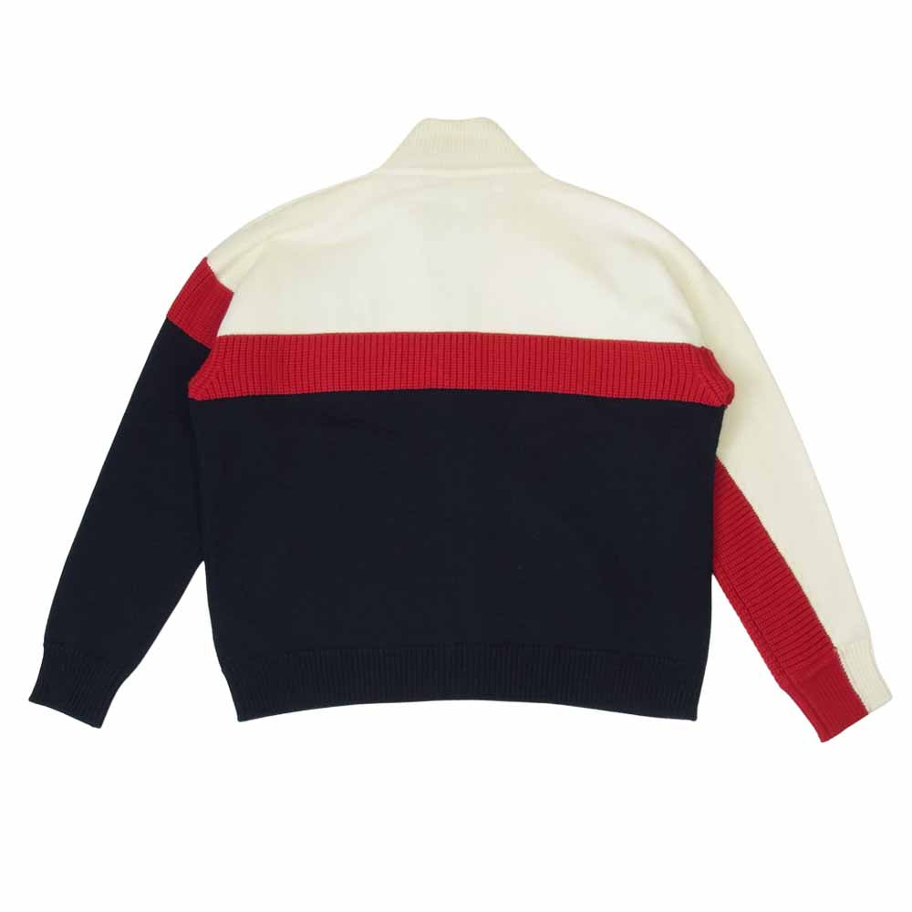 DSQUARED2 ディースクエアード Colorblock D2 Cardigan ジップアップ ドライバーズ ニット L【美品】【中古】