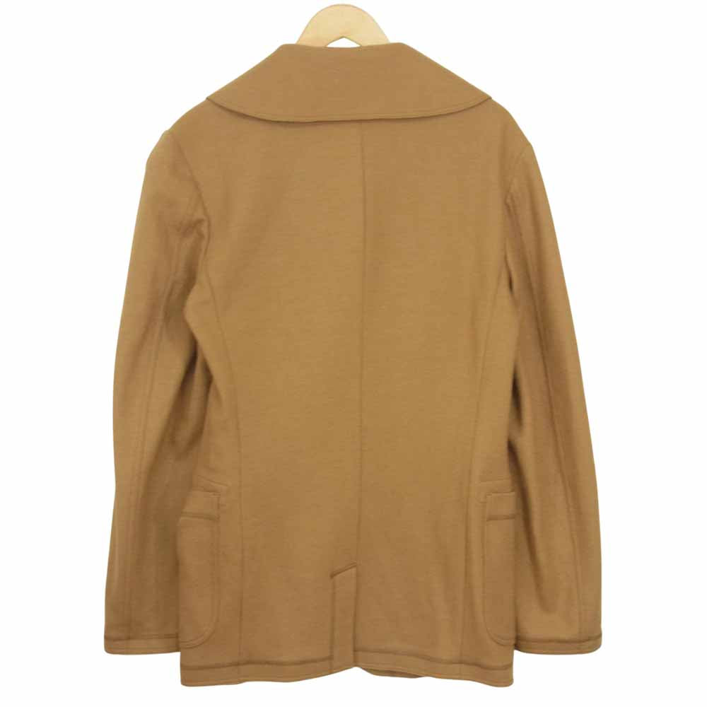 Yohji Yamamoto ヨウジヤマモト S'YTE UJ-J15-102 圧縮ウール ショールカラー シングル ピーコート ベージュ系 3【美品】【中古】