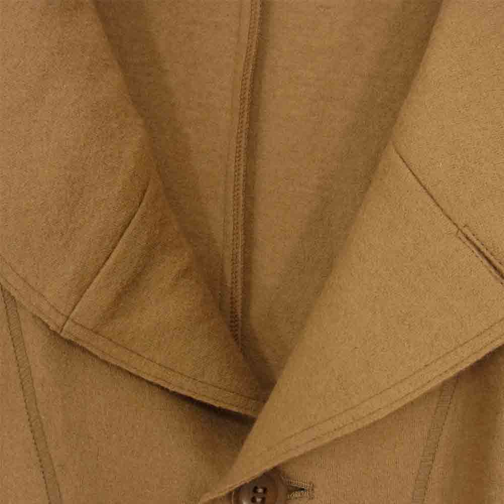 Yohji Yamamoto ヨウジヤマモト S'YTE UJ-J15-102 圧縮ウール ショールカラー シングル ピーコート ベージュ系 3【美品】【中古】