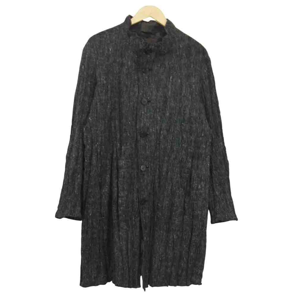 ISSEY MIYAKE イッセイミヤケ MEN ME73FA186 シワ加工 リバーシブル スタンドカラー コート 2【美品】【中古】