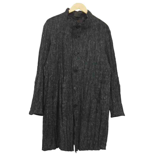 ISSEY MIYAKE イッセイミヤケ MEN ME73FA186 シワ加工 リバーシブル スタンドカラー コート 2【美品】【中古】
