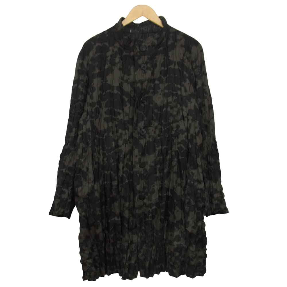 ISSEY MIYAKE イッセイミヤケ MEN ME73FA186 シワ加工 リバーシブル スタンドカラー コート 2【美品】【中古】