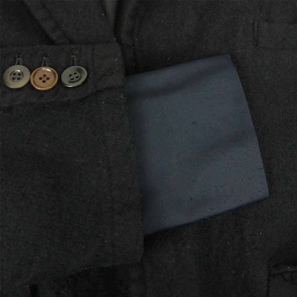 UNDERCOVER アンダーカバー UCT4104-3 袖レイヤード 縮絨ウール ロングジャケット ブラック系 3【中古】