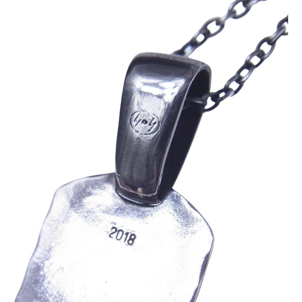 Yohji Yamamoto ヨウジヤマモト GOTHIC HA-A32-920-1-03 SILVER 950 DOG TAG PENDANT ドッグタグ シルバー系【中古】
