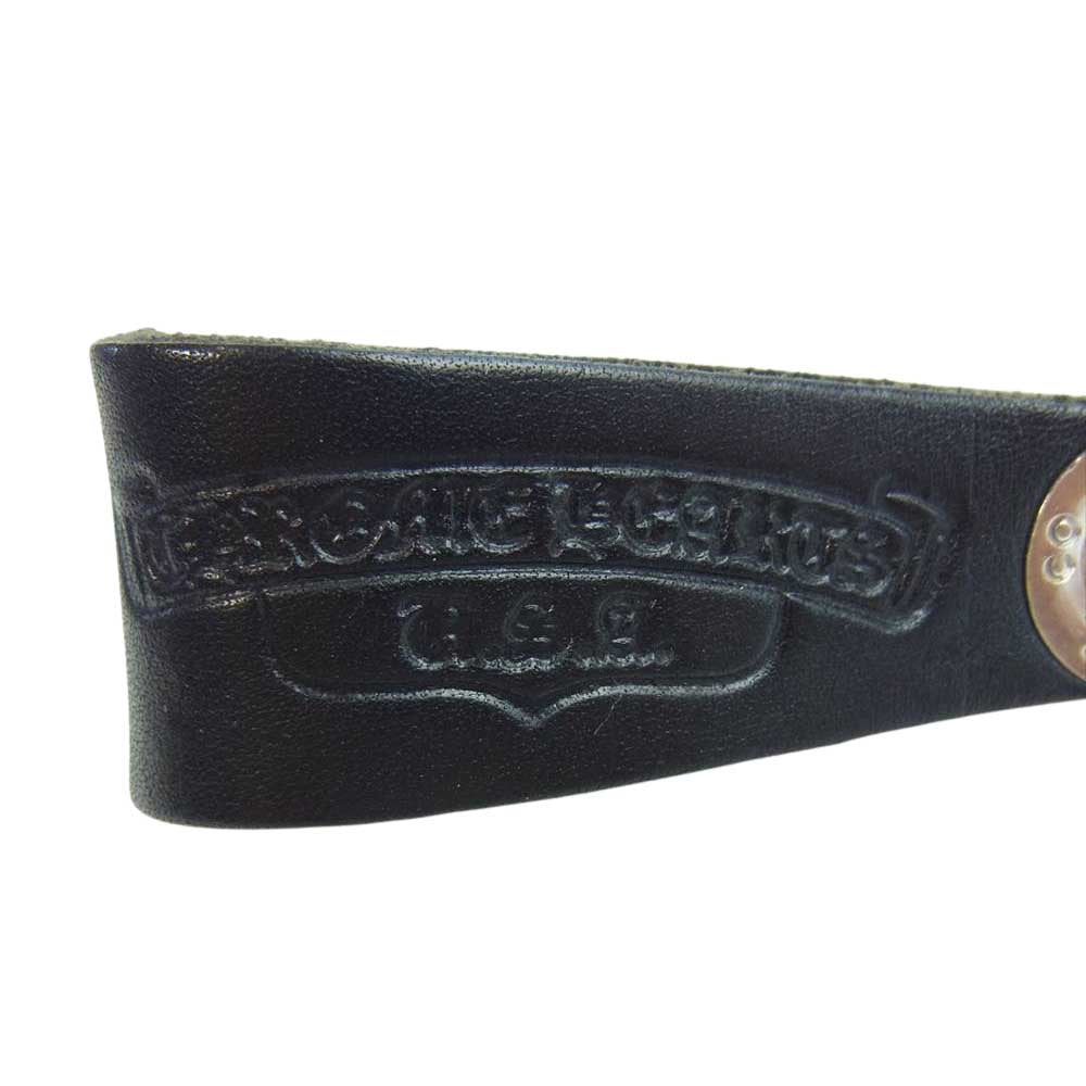 CHROME HEARTS クロムハーツ（原本無） クロスボール ベルトループ ブラック系【中古】