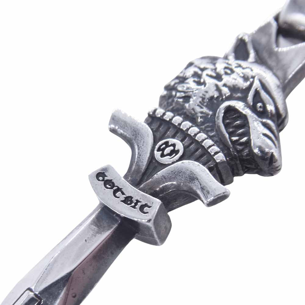 Yohji Yamamoto ヨウジヤマモト GOTHIC HA-A40-920-1-03 SILVER 950 WOLF DAGGAR PENDANT TOP ウルフ ダガー シルバー系【中古】