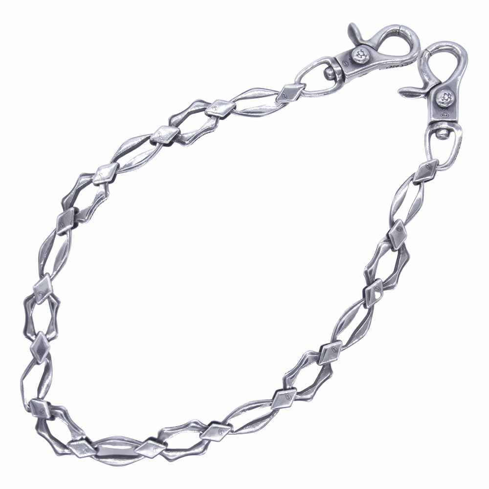 Yohji Yamamoto ヨウジヤマモト GOTHIC HA-A21-920-1-03 SILVER 950 DOUBLE HOOK WALLET CHAIN ウォレットチェーン シルバー系【中古】