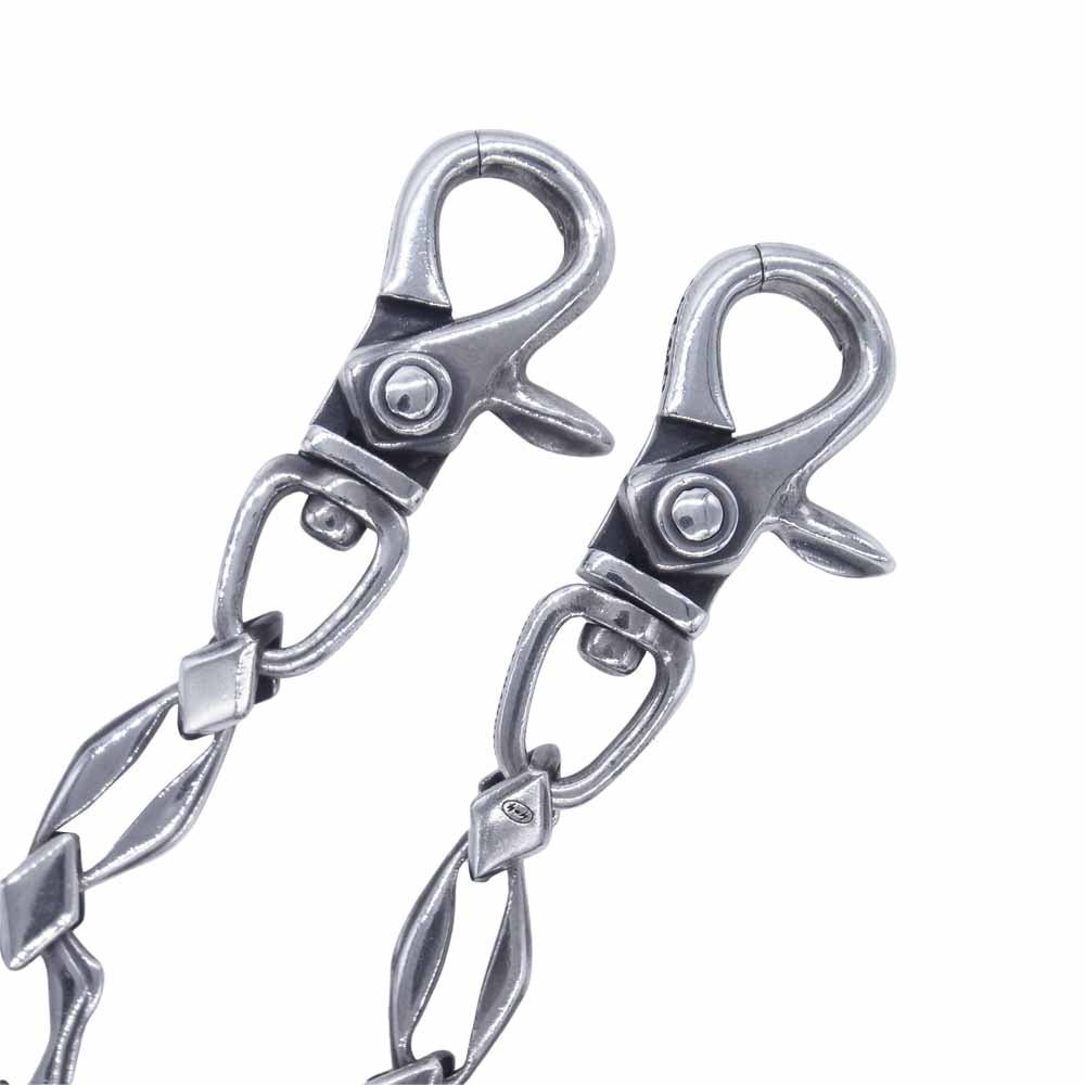 Yohji Yamamoto ヨウジヤマモト GOTHIC HA-A21-920-1-03 SILVER 950 DOUBLE HOOK WALLET CHAIN ウォレットチェーン シルバー系【中古】