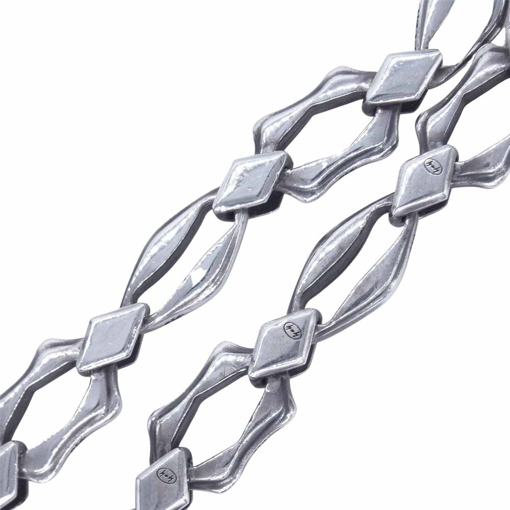 Yohji Yamamoto ヨウジヤマモト GOTHIC HA-A21-920-1-03 SILVER 950 DOUBLE HOOK WALLET CHAIN ウォレットチェーン シルバー系【中古】
