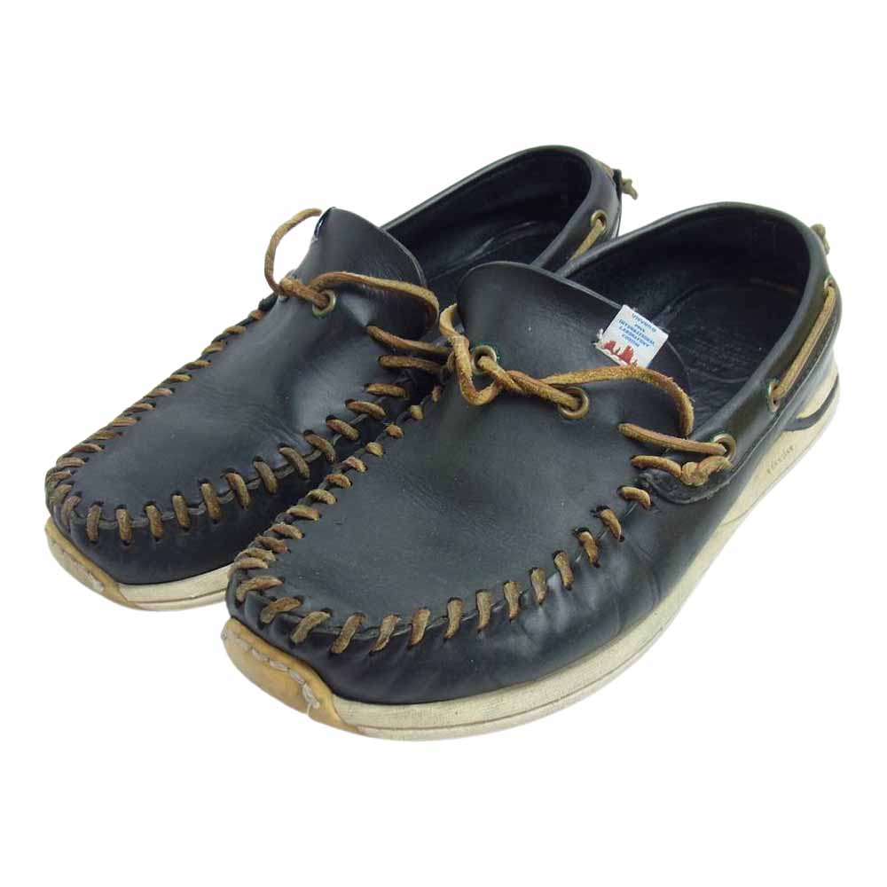 VISVIM ビズビム レザー デッキ シューズ ブラック系【中古】