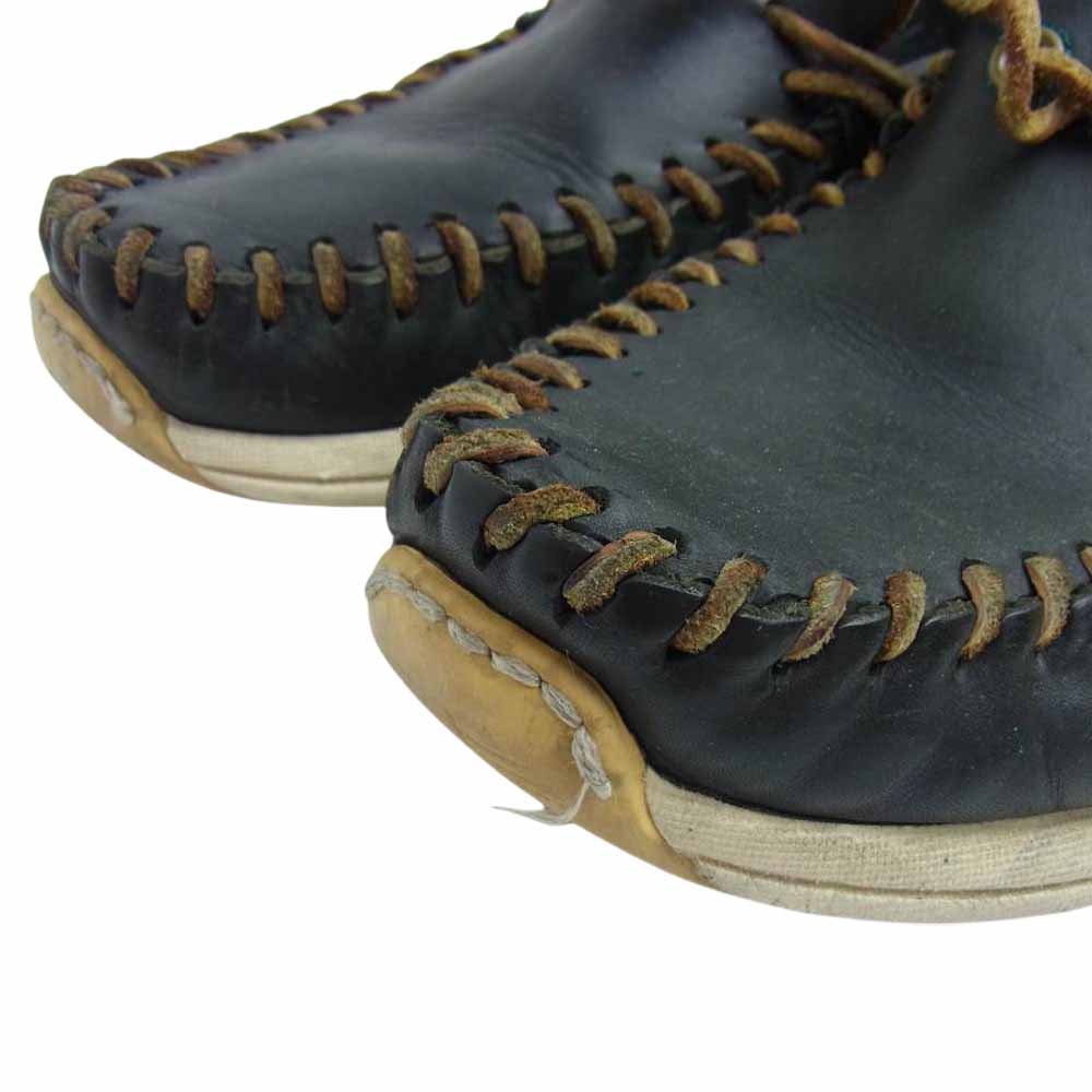 VISVIM ビズビム レザー デッキ シューズ ブラック系【中古】