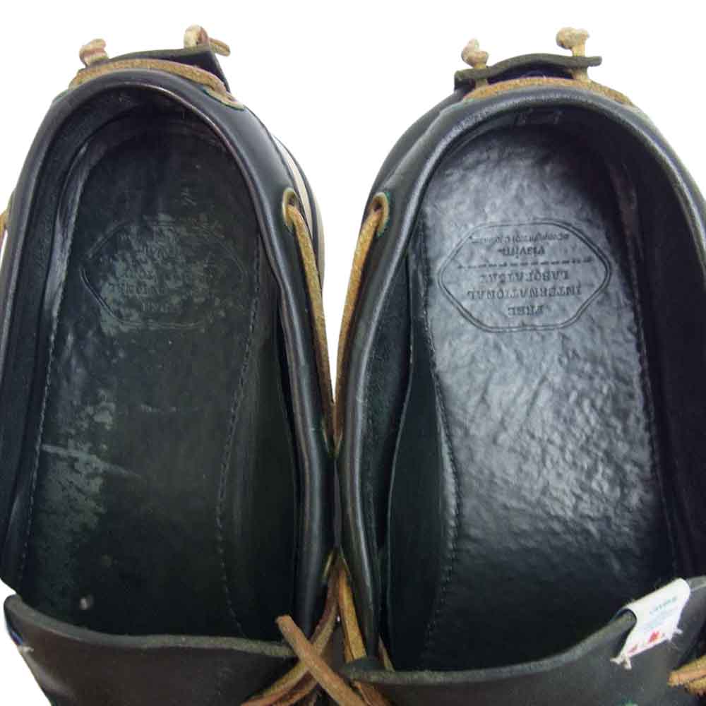 VISVIM ビズビム レザー デッキ シューズ ブラック系【中古】