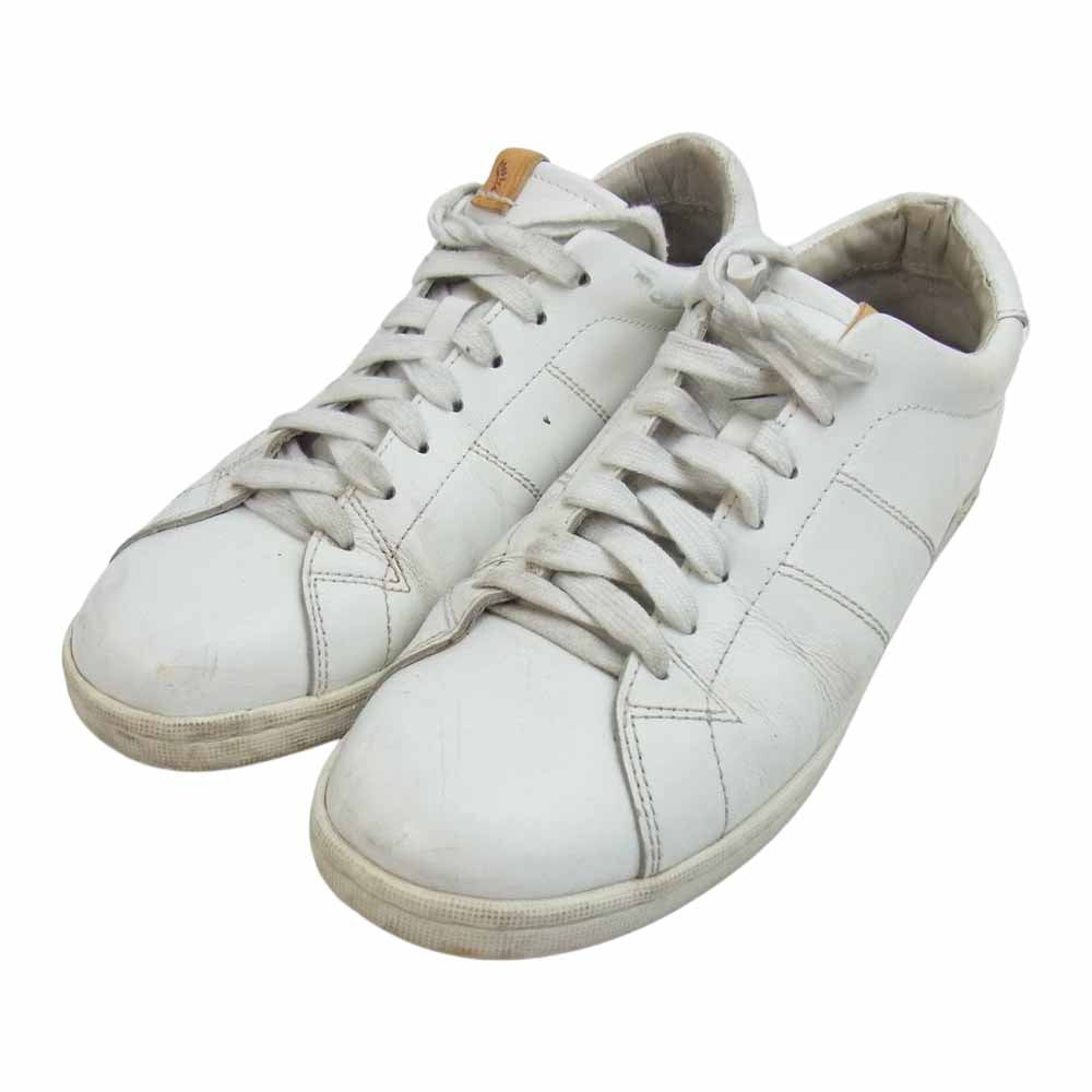 VISVIM ビズビム FOLEY FOLK レザー ローカットスニーカー ホワイト系【中古】