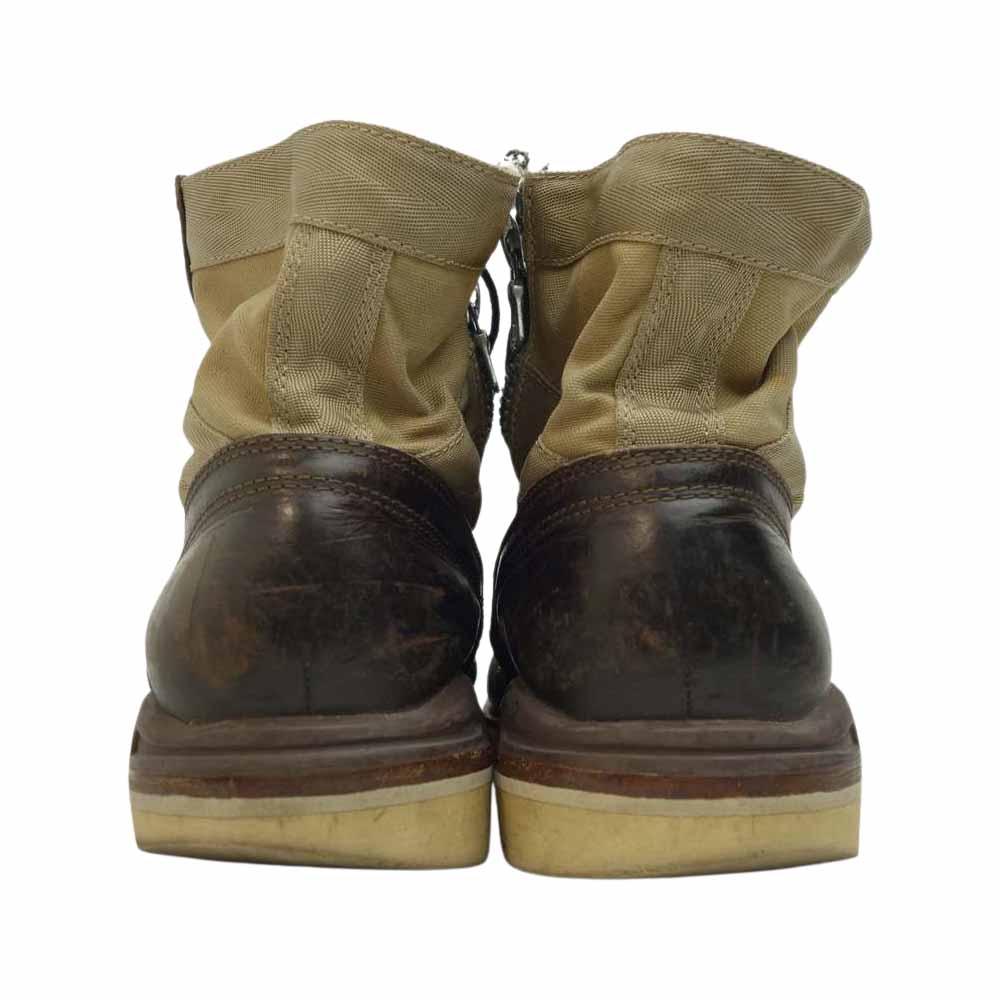 VISVIM ビズビム 7 HOLE 73-FOLK レザー ブーツ ブラウン系 ベージュ系 US8【中古】