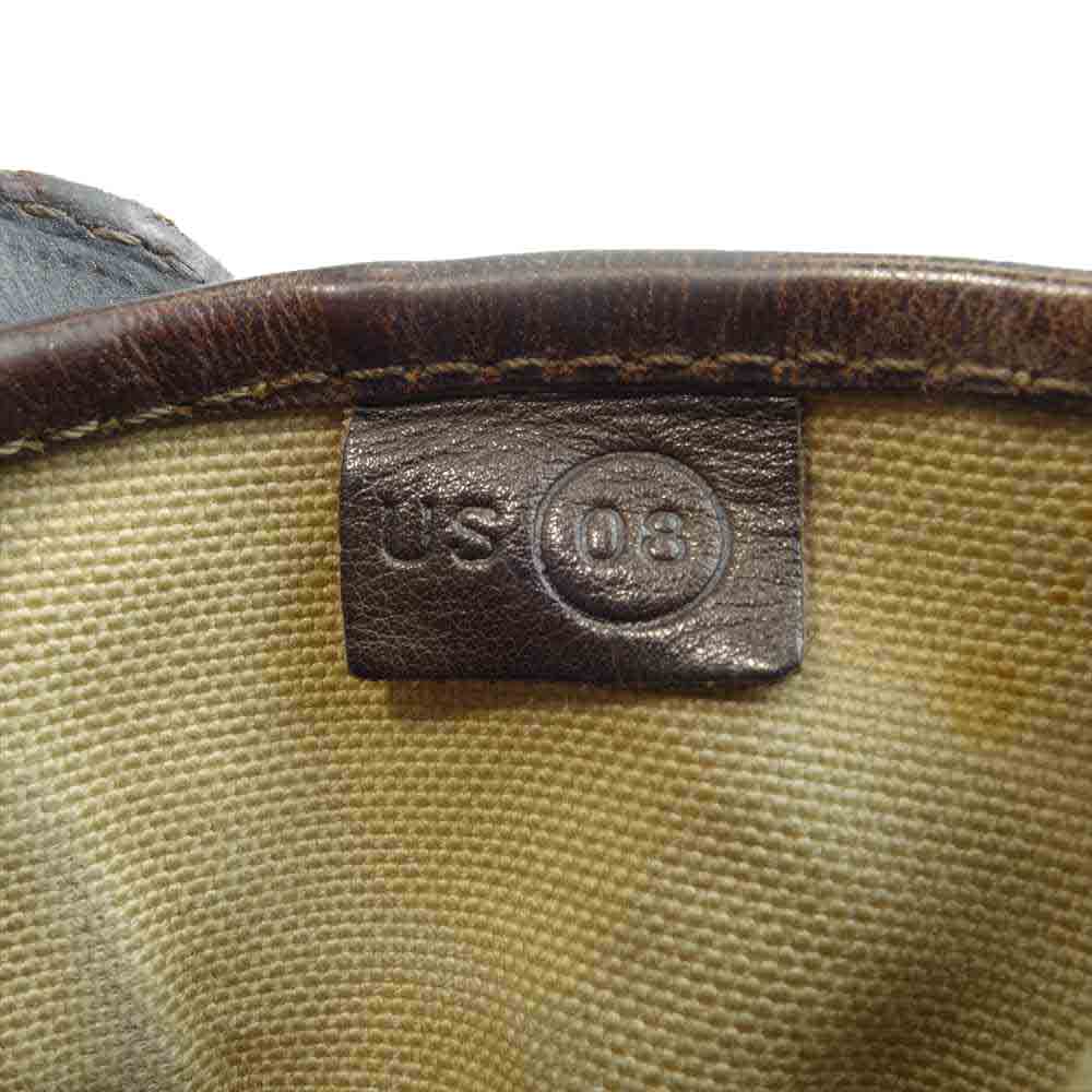 VISVIM ビズビム 7 HOLE 73-FOLK レザー ブーツ ブラウン系 ベージュ系 US8【中古】
