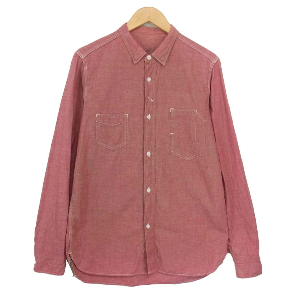 SUNNY SPORTS サニースポーツ 隠れボタンダウン シャンブレー シャツ レッド系 40【中古】