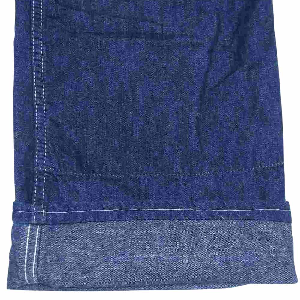 ウエス マルチポケット ワークパンツ デニムパンツ ウエストボタン インディゴブルー系 2【中古】