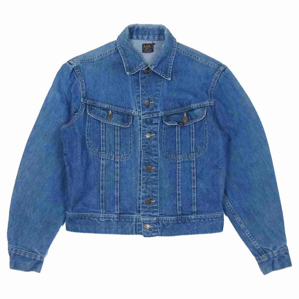 Lee リー 60s 70s 中間期 黒タグ 101-J デニムジャケット USA製 インディゴブルー系 表記無し【中古】