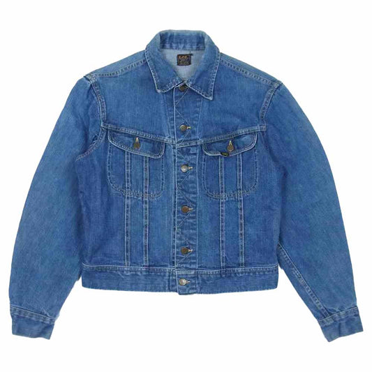 Lee リー 60s 70s 中間期 黒タグ 101-J デニムジャケット USA製 インディゴブルー系 表記無し【中古】