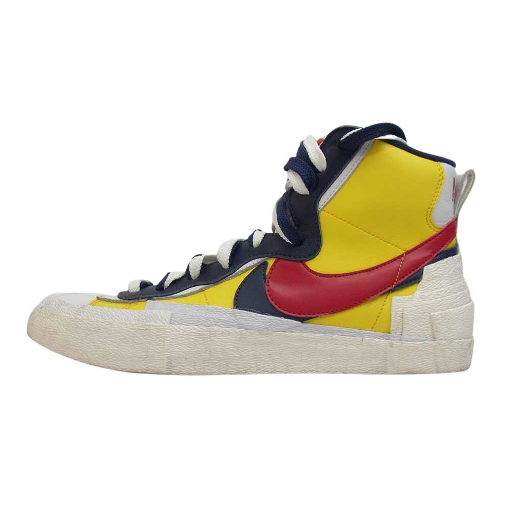 NIKE ナイキ BV0072-700 BLAZER MID SACAI ブレザー ミッド サカイ varsity maize/varsity red  28cm【中古】