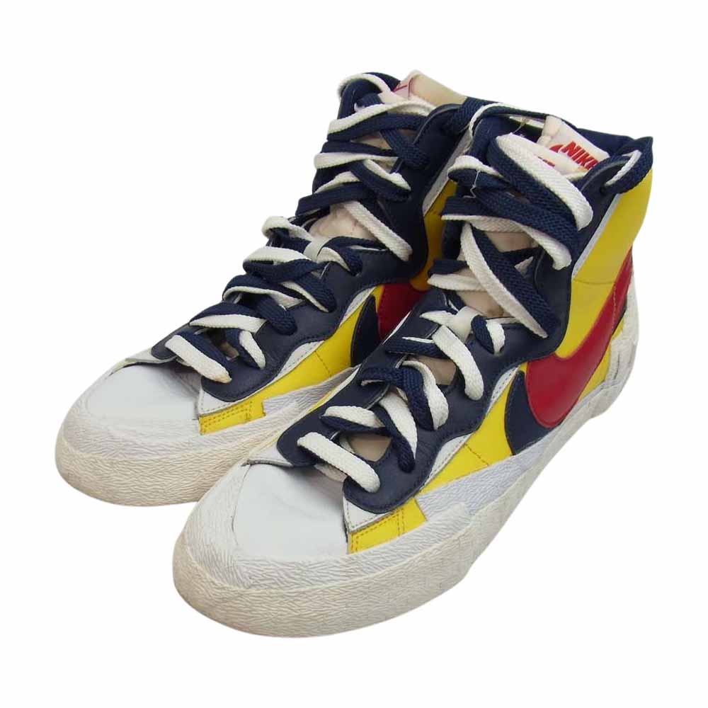 NIKE ナイキ BV0072-700 BLAZER MID SACAI ブレザー ミッド サカイ varsity maize/varsity red  28cm【中古】