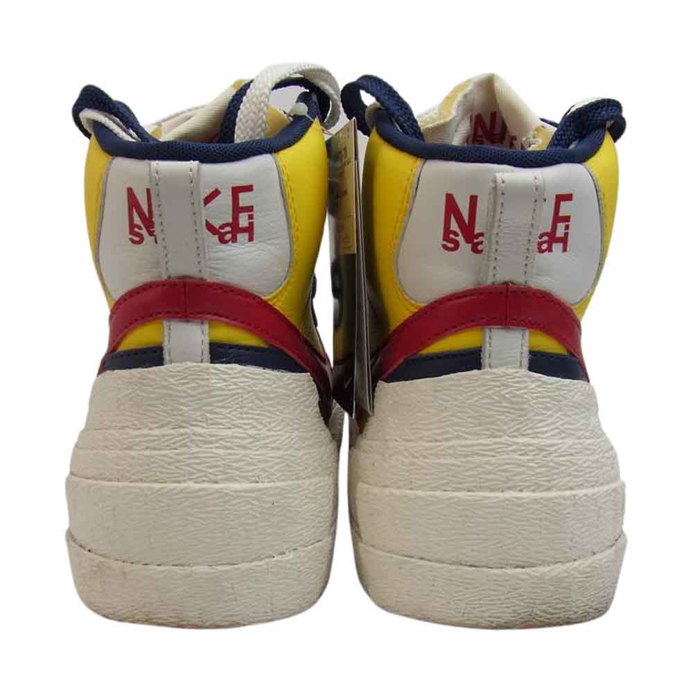 NIKE ナイキ BV0072-700 BLAZER MID SACAI ブレザー ミッド サカイ varsity maize/varsity red  28cm【中古】