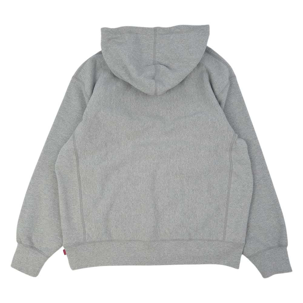 Supreme シュプリーム 20AW Cross Box Logo Hooded Sweatshirt クロスボックスロゴ フーデッド スウェットシャツ プルオーバーパーカー グレー系 L【中古】