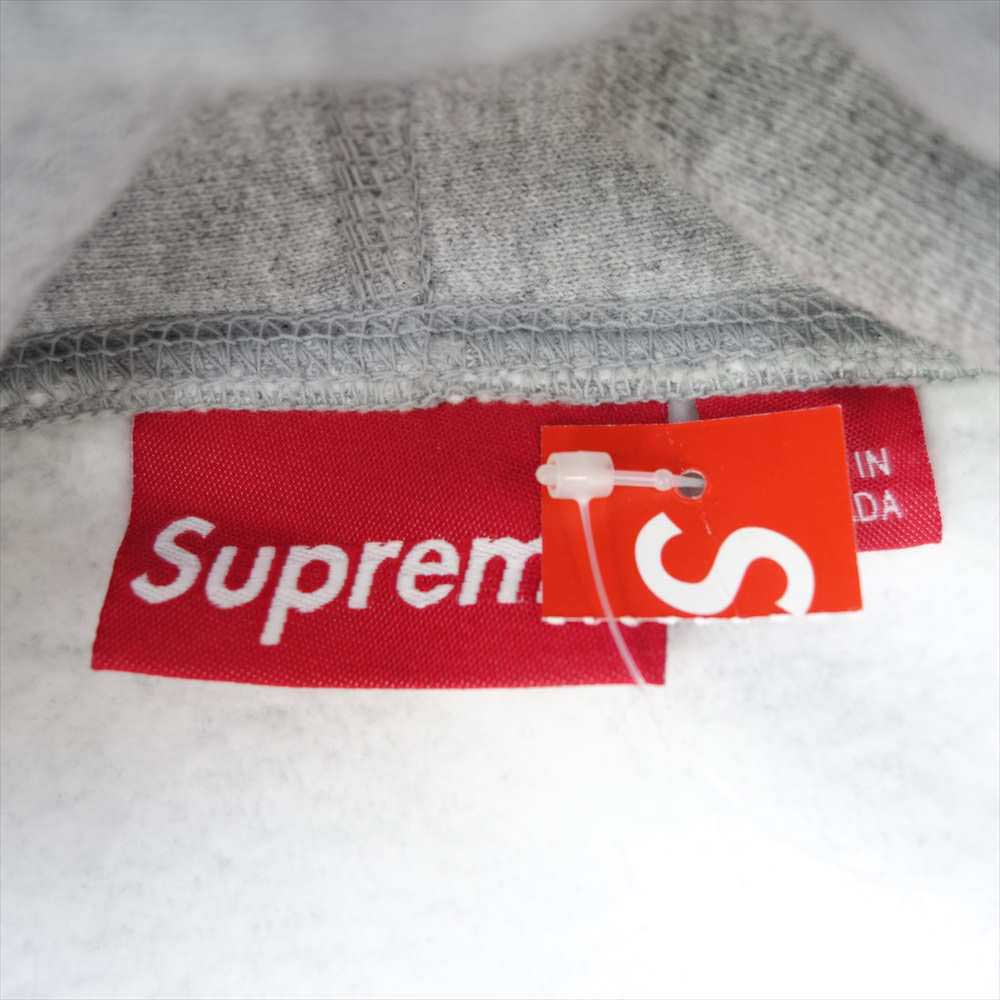 Supreme シュプリーム 20AW Cross Box Logo Hooded Sweatshirt クロスボックスロゴ フーデッド スウェットシャツ プルオーバーパーカー グレー系 L【中古】